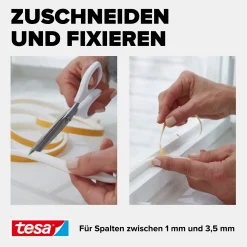 tesa Insulation Schaumstoffdichtung Standard 6 m, weiß