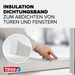 tesa Insulation Schaumstoff-Dichtung Universal 6 m, weiß