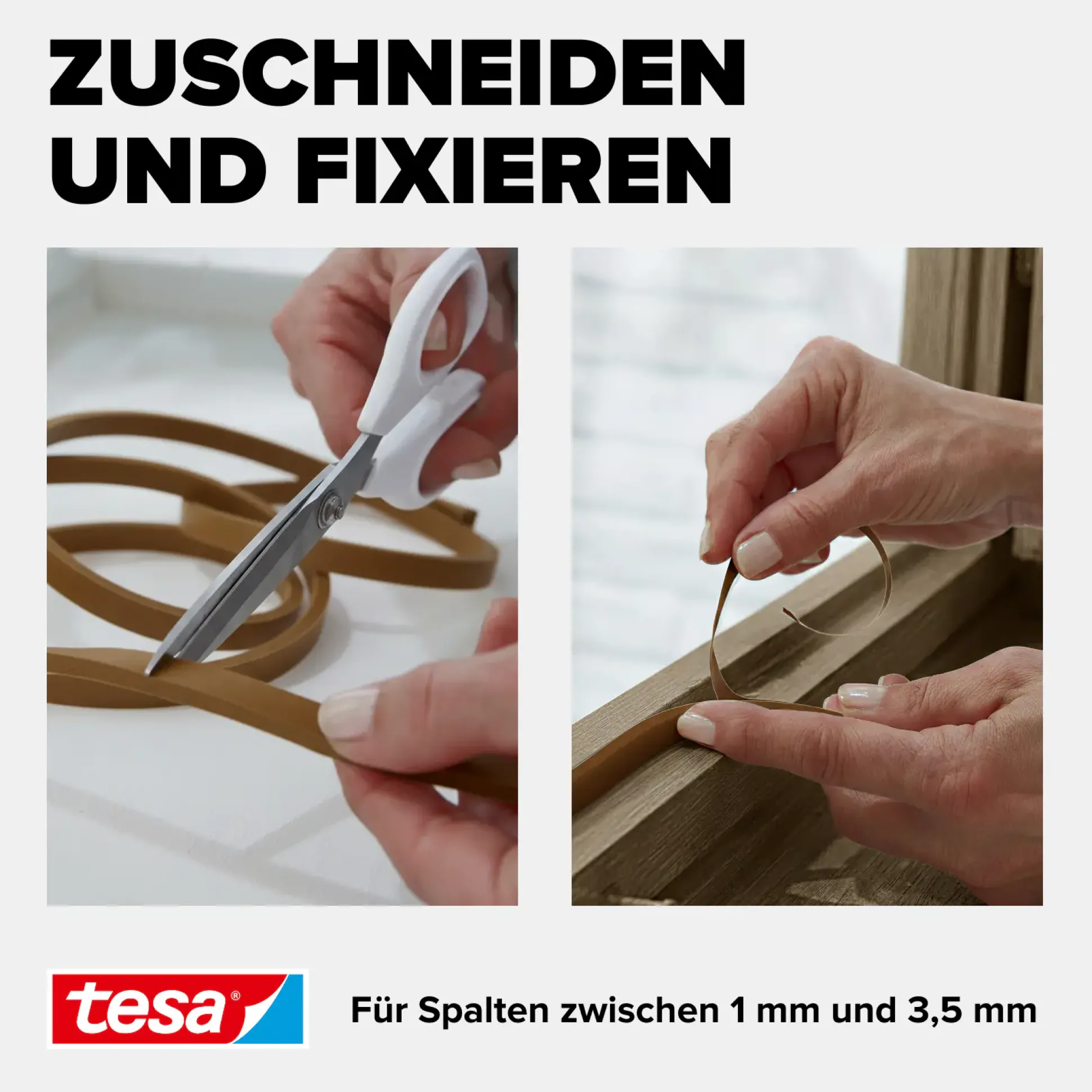 tesa Insulation Schaumstoffdichtung Standard 6 m, braun