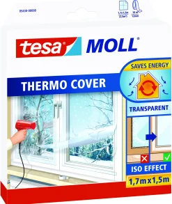 tesa Moll Fenster-Isolierfolie Thermo Cover 1,7 x 1,5 m