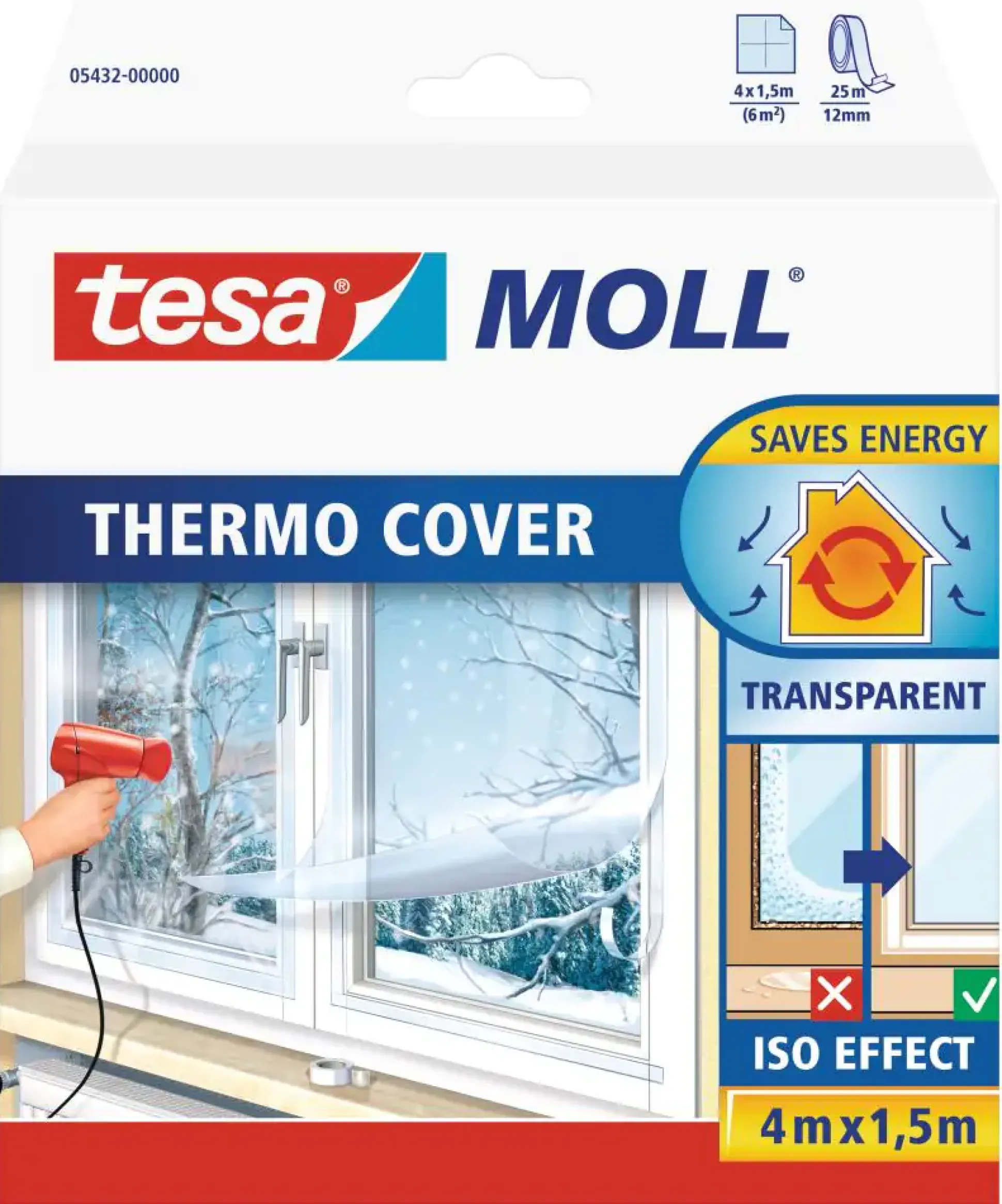 tesa Moll Fenster-IsolierfolieThermo Cover 4 x 1,5 m
