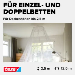 tesa Moskitonetz Comfort 2,5 x 12,5 m weiß
