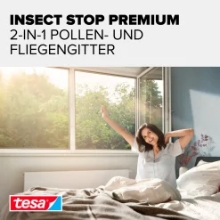 tesa Pollenschutzgitter 130 x 150 cm Anthrazit