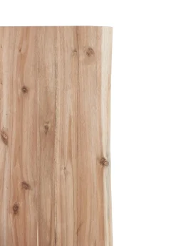 Tischplatte "Live Edge" Akazie massiv mit natürlicher Kante 200 x 90 x 38 mm