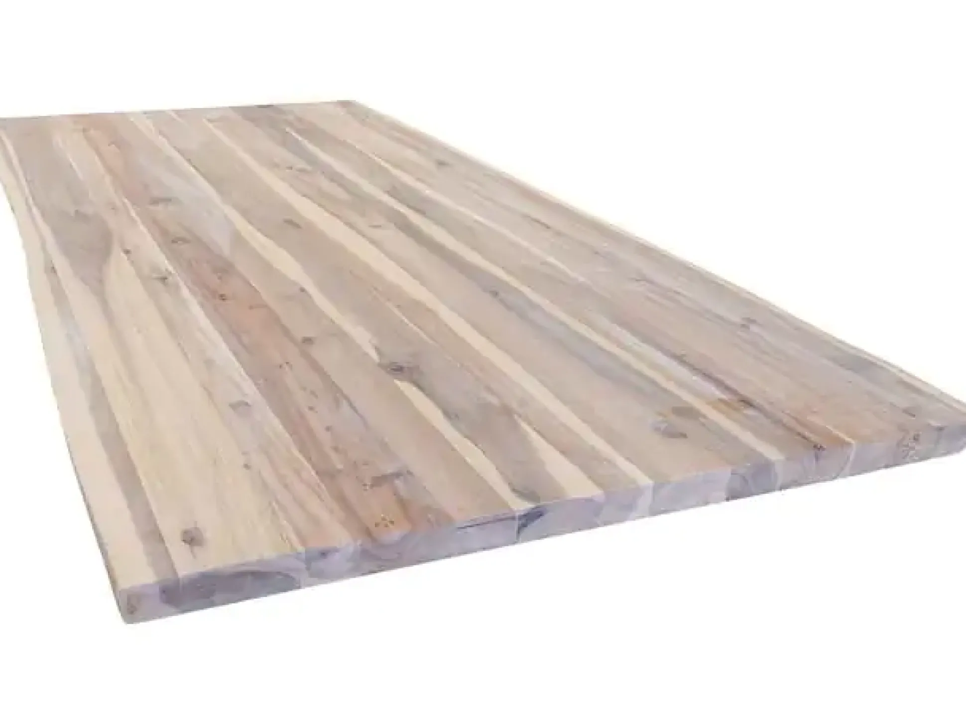 Tisch-Set "Live Edge" Akazie 200 x 90 cm x 38 mm inkl. Tischbeine X-Form