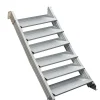 Treba Außentreppe Alaska Alu-Profil-Stufen Geschosshöhe 126 - 144 cm