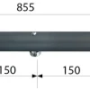 Treba B102 AluTec Geländerstab anthrazit Aluminium anthrazit
