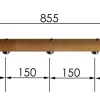 Treba B46 WoodTec Geländerstab Buche versiegelt Ø42 x 855mm