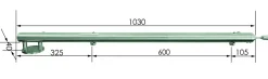 Treba E40 MegaTec Geländerstab Ø 4,2 x 103 cm