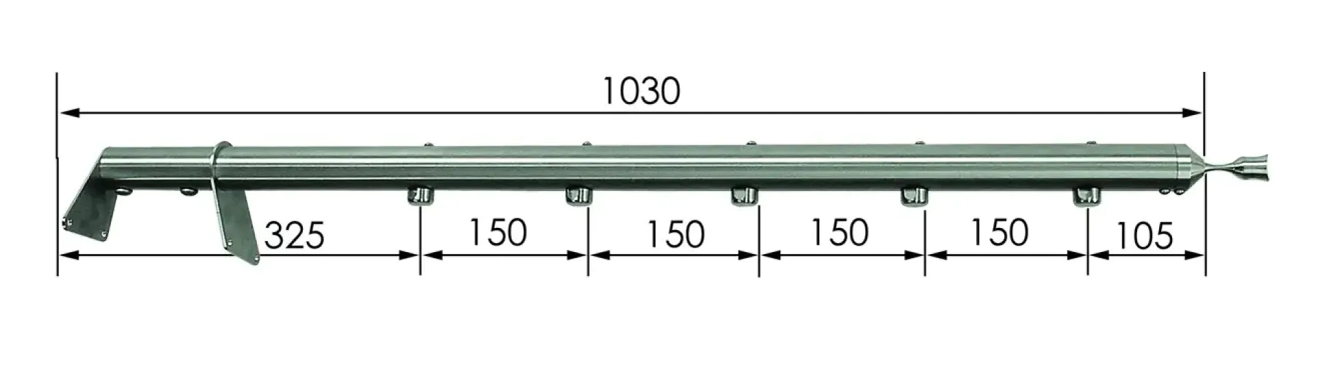 Treba E3 MegaTec Geländerstab Ø 4,2 x 103 cm Ø 4,2 x 103 cm