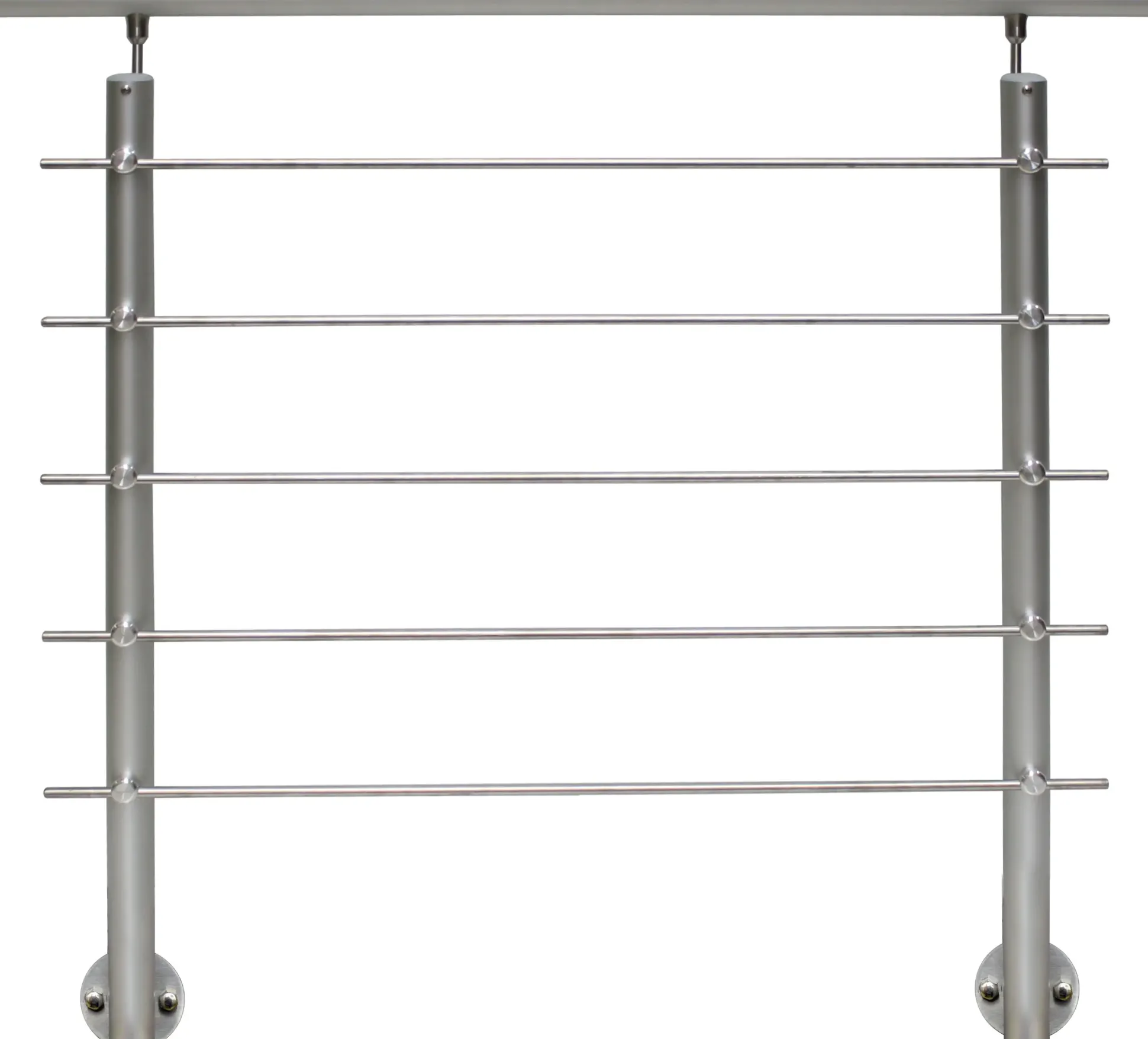 Treba Geländer-Set Aluminium AB5 eloxiert seitliche Montage