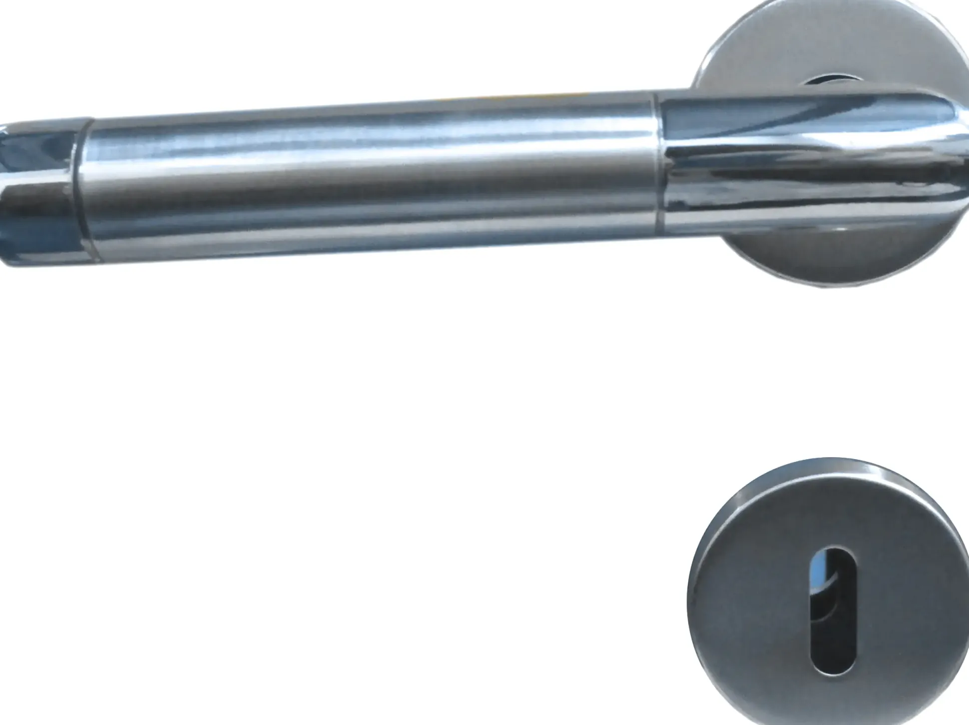 TrendLine BB-Rosettengarnitur Edelstahl Ø 5 cm rund gerader Griff