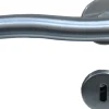 TrendLine BB-Rosettengarnitur Edelstahl Ø 5 cm rund welliger Griff