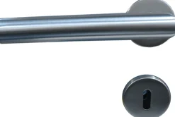 TrendLine BB-Rosettengarnitur Edelstahl Ø 5 cm rund gerader Griff