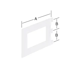 Trendline Bücherbügel weiß 14,2 x 11,8 cm
