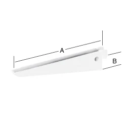 TrendLine Doppellochträger 2-reihig weiß 17 x 4 cm