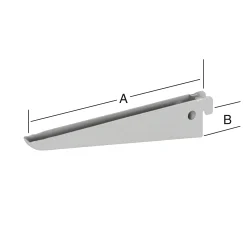 TrendLine Doppellochträger 2-reihig grau 17 x 4 cm