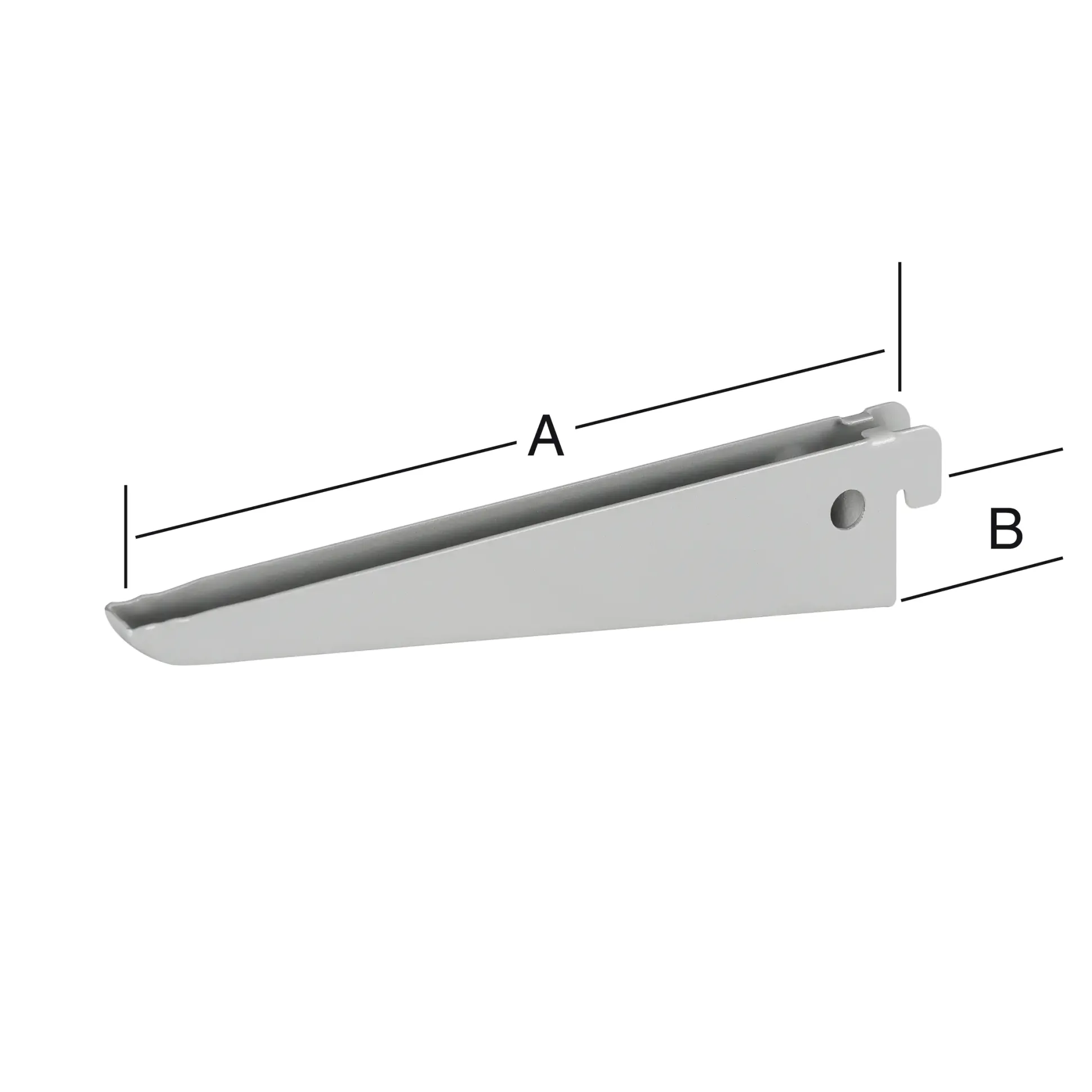 TrendLine Doppellochträger 2-reihig grau 17 x 4 cm