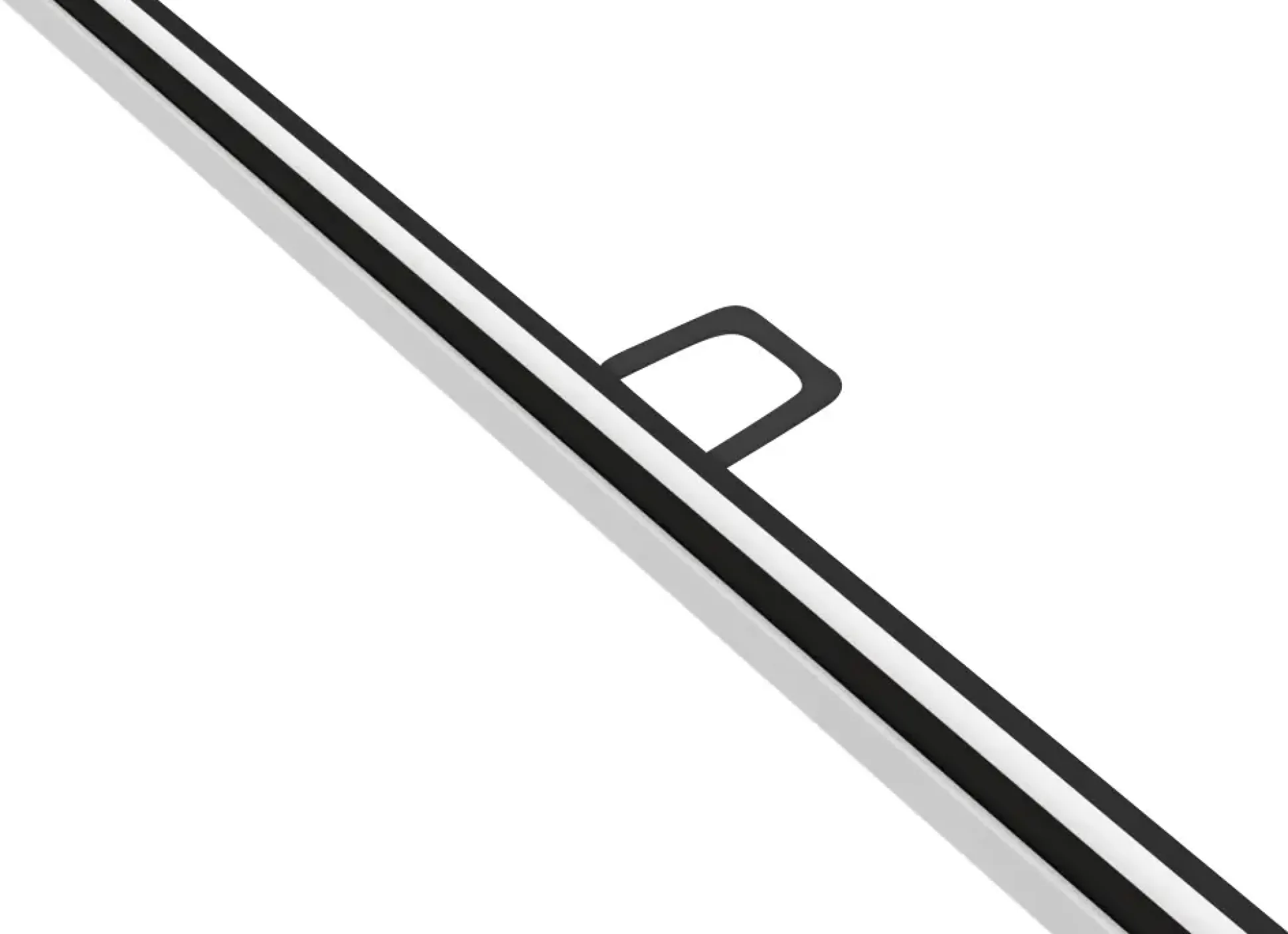 TrendLine Fliegenschutz-Fenster 120 x 150 cm schwarz/weiß kürzbar