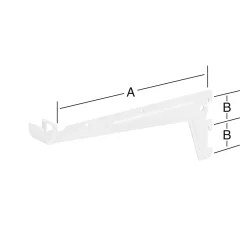 TrendLine Träger für Kleiderstangen weiß 33 x 3,6 cm