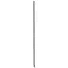 TrendLine Wandschiene 1-reihig schwarz 200 x 1,5 cm