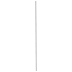 TrendLine Wandschiene 1-reihig schwarz 200 x 1,5 cm