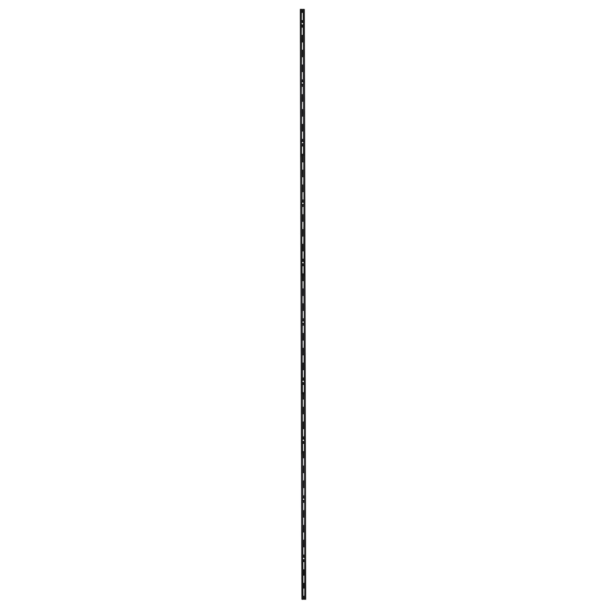 TrendLine Wandschiene 1-reihig schwarz 200 x 1,5 cm