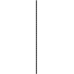 TrendLine Wandschiene 1-reihig schwarz 200 x 2,5 cm