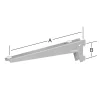TrendLine Winkelträger 1-reihig grau 18 x 7 cm