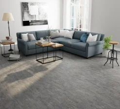 Vinylboden Fliese Betonoptik grau