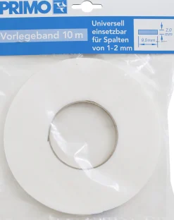 Vorlegeband weiß 10 m, 9 mm breit