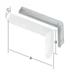 Vormann Design-Konsolen weiß 135 x 90 x 28 mm