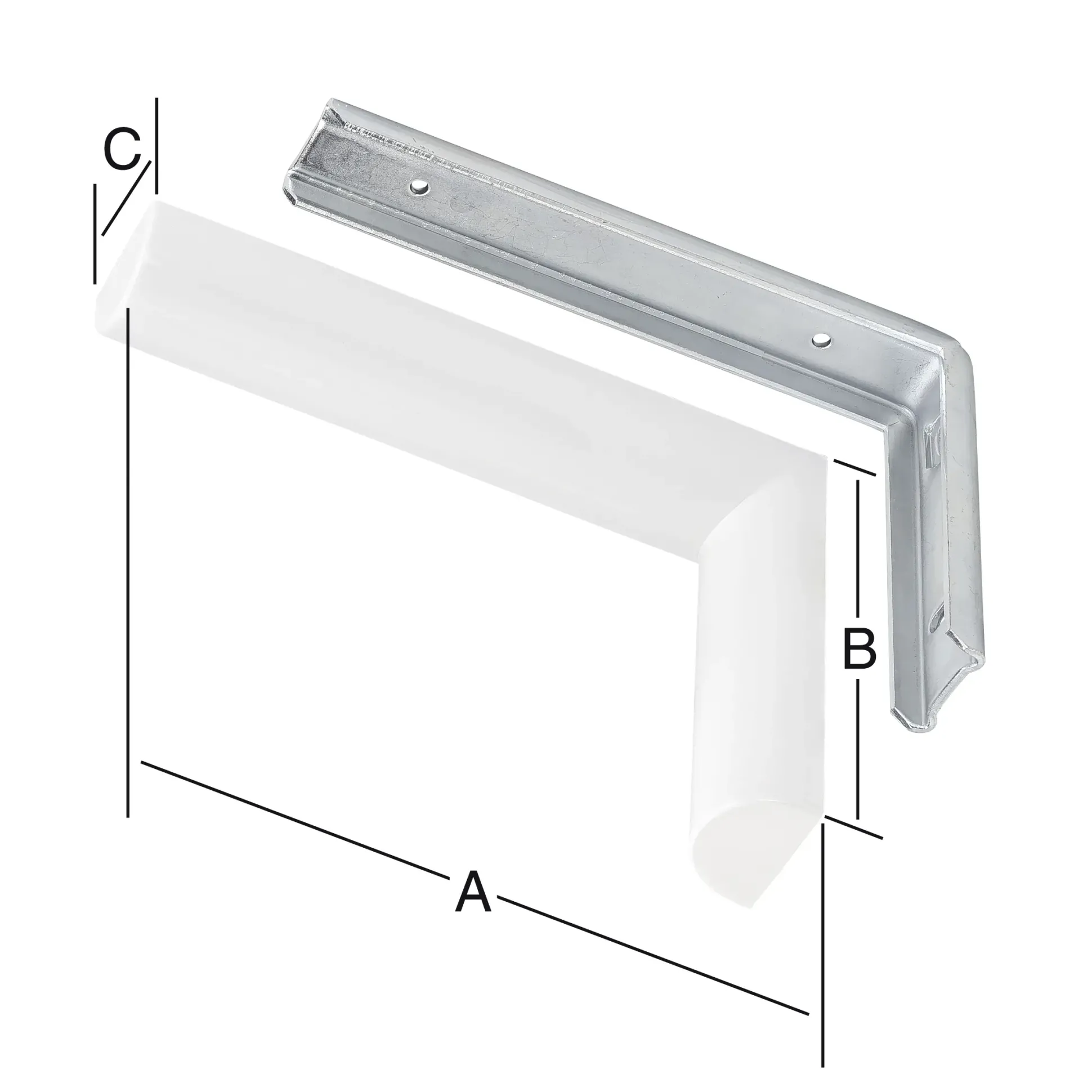 Vormann Design-Konsolen weiß 135 x 90 x 28 mm
