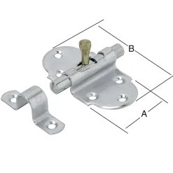 Vormann Feder-Grendelriegel verzinkt 40 x 82 mm