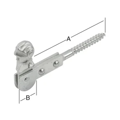 Vormann Fensterladenfeststeller verzinkt 120 x 25 mm