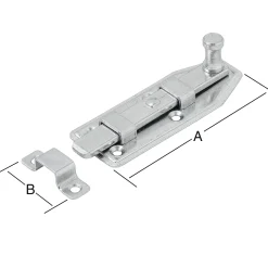 Vormann Fensterriegel verzinkt 63 x 24 mm