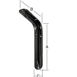 Vormann Format-Standard-Konsolen schwarz 12 x 8.3 cm