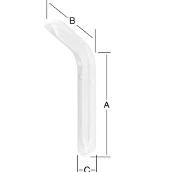 Vormann Format-Standard-Konsolen weiß 34.5 x 23 cm