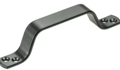 Vormann Handgriff Stahl 16 x 2 cm schwarz