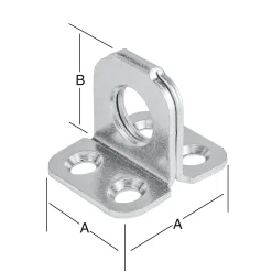 Vormann Ösenplatten verzinkt 45 x 42 mm