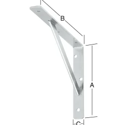 Vormann Stegkonsolen verzinkt 25 x 15 cm