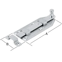 Vormann Türknopfriegel verzinkt 120 x 57 mm