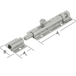 Vormann Türschlossriegel 130/40 x 43.5 mm