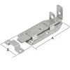 Vormann Türschlossriegel 120 x 56 mm