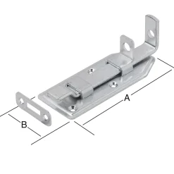Vormann Türschlossriegel verzinkt 140 x 56 mm
