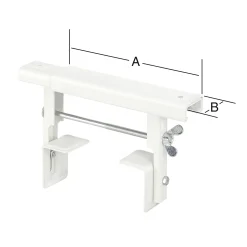 Vormann Universal-Heizkörperkonsolen weiß 26 x 3.5 cm