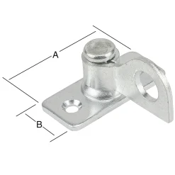 Vormann Vorreiber auf Platte verzinkt 45 x 20 mm