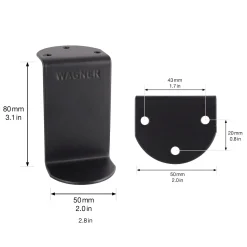 Wagner Möbelfuß ST 0180 Stahl 8 cm schwarz matt - 1 Stück