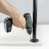 Wagner Möbelfuß ST 5571 Stahl Ø 10 x 71 cm schwarz - 1 Stück