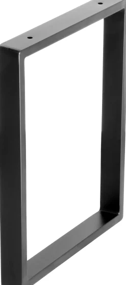 Wagner Möbelfuß Stahl 40 x 30 cm schwarz - 1 Stück